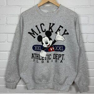 Mickey Mouse Athletic Dept Florida Made In USA shirt sweatshirt grey